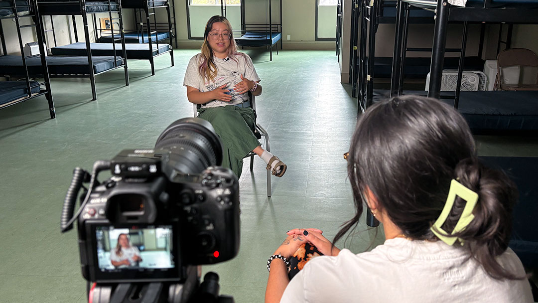 Video content creation with ROOTS Young Adult Shelter